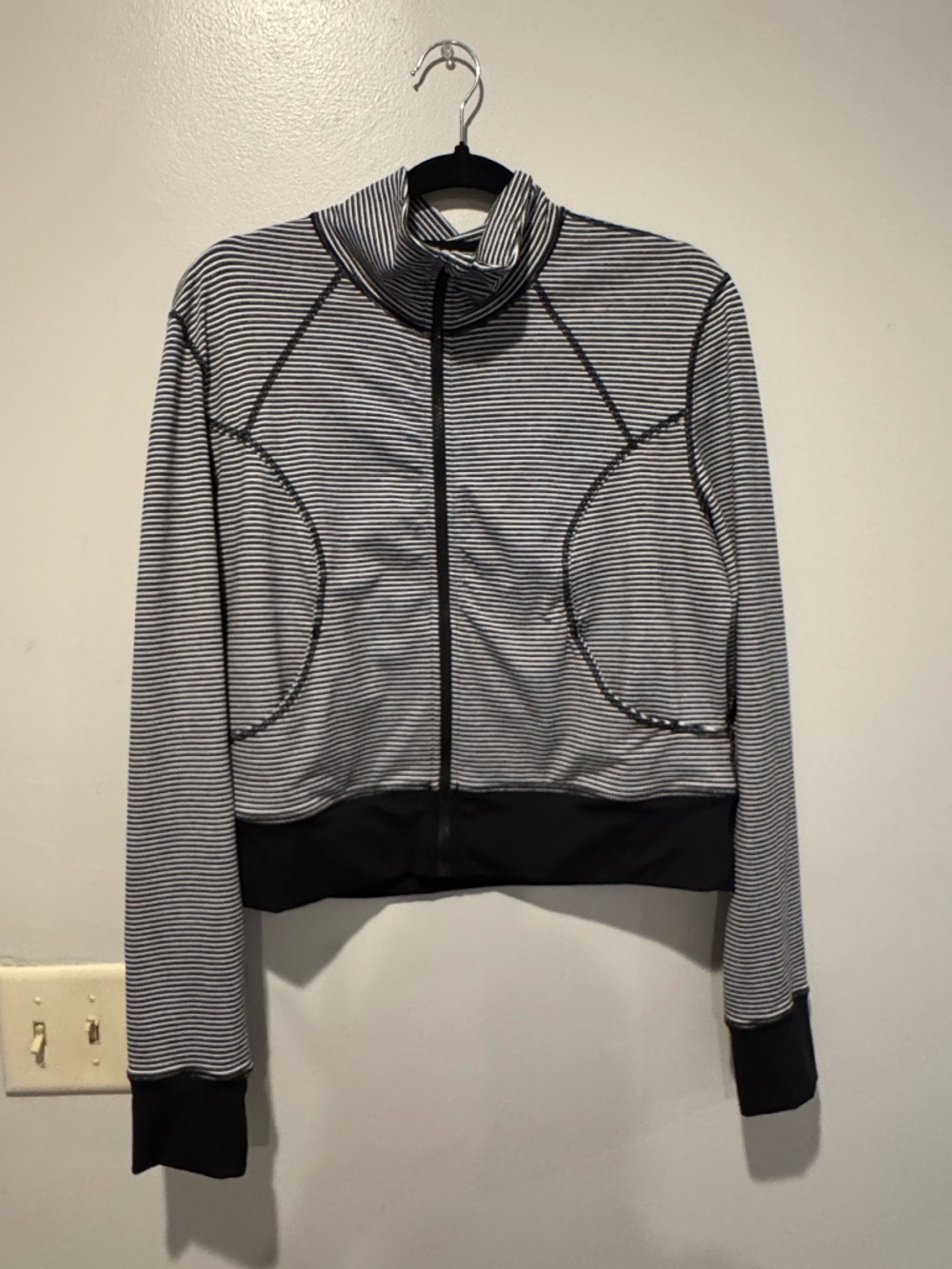 Zella On Point Workout Jacket – Black & White – Women's Large
